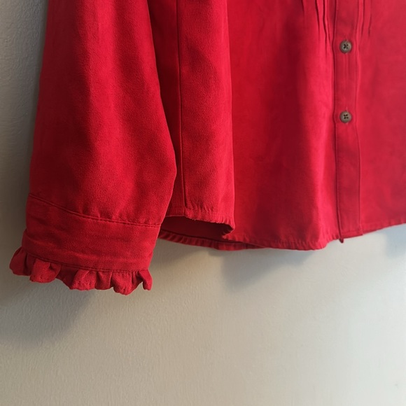 Northern Reflections Red Button-Shacket ❤️ - Picture 3 of 6